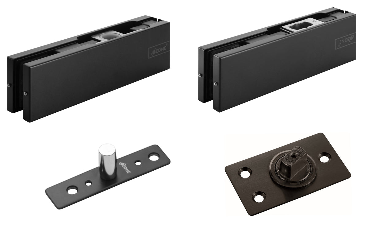 Black Glass Door Fittings QIC Direct