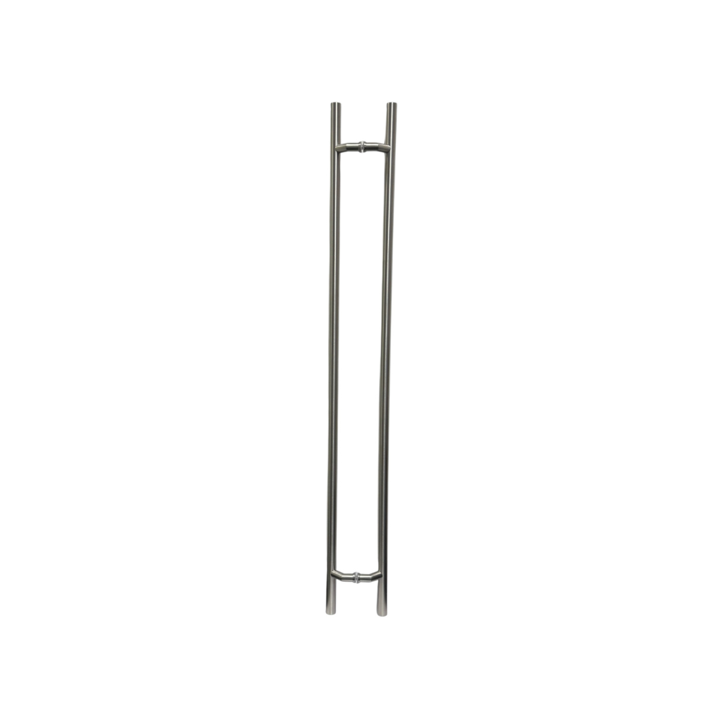 Cranked H Style Pull Handles (1200x25mm) – Stainless – QIC Direct