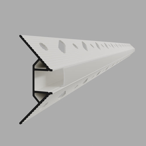 LED External Corner Profile - 3m – 100mm Sample – RAL 9010