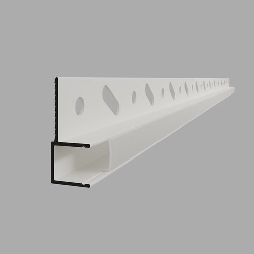 LED Edge Trim Profile – 3m – 100mm Sample – RAL 9010