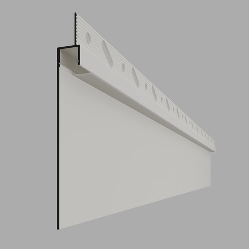 LED Skirting Profile – 3m – 100mm Sample – RAL 9010