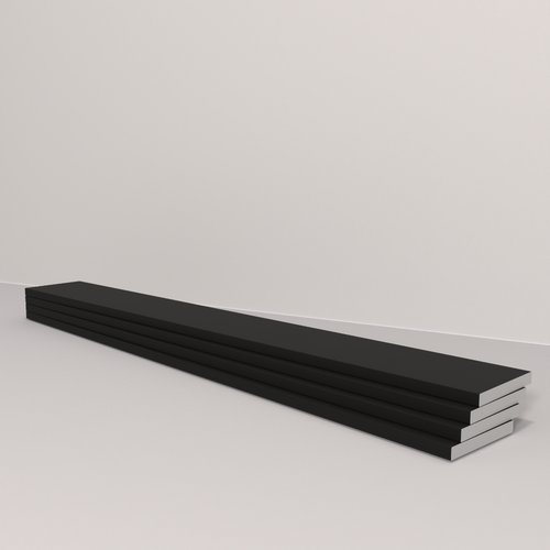 25mm x 3mm Aluminium Flat Bar (3000mm) – 100mm Sample – RAL 9005
