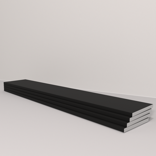 35mm x 3mm Aluminium Flat Bar (3000mm) – 100mm Sample – RAL 9005