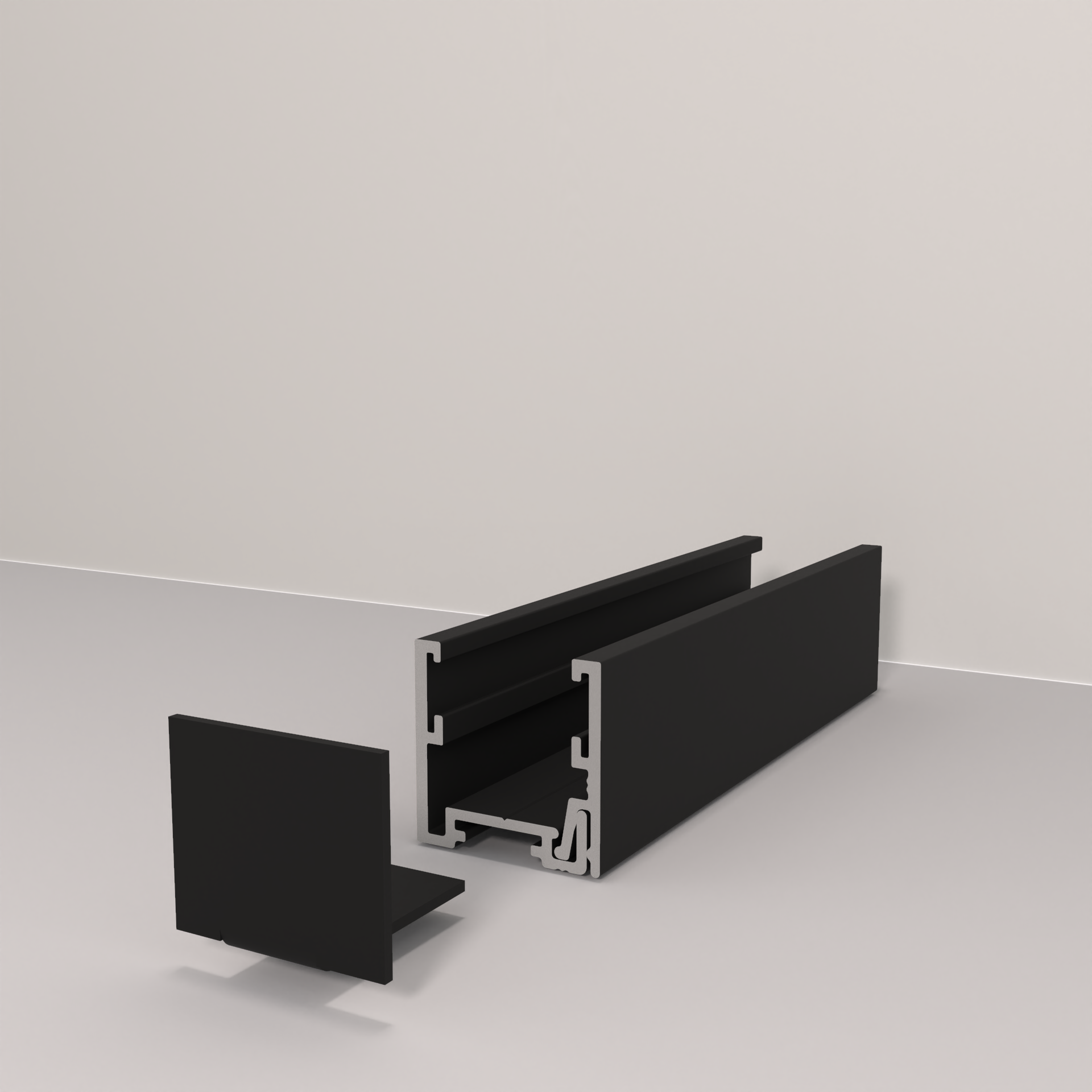 Endcaps for SG Partition Base Channel, 25mm Deep (Pair) – QIC Direct