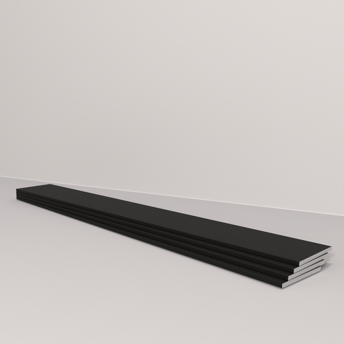 25mm x 1.6mm Aluminium Flat Bar (3000mm) – 100mm Sample – RAL 9005