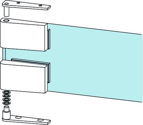 DORMA Stainless Steel Glass Door Corner Pivot Hinges - QIC Ironmongery 