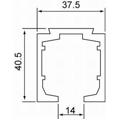 Glass Door Aluminium Sliding Rail Kit - QIC Ironmongery 