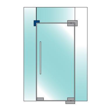 Over Panel Connector Optional Stop - Brush Stainless PT62 Style - QIC Ironmongery 