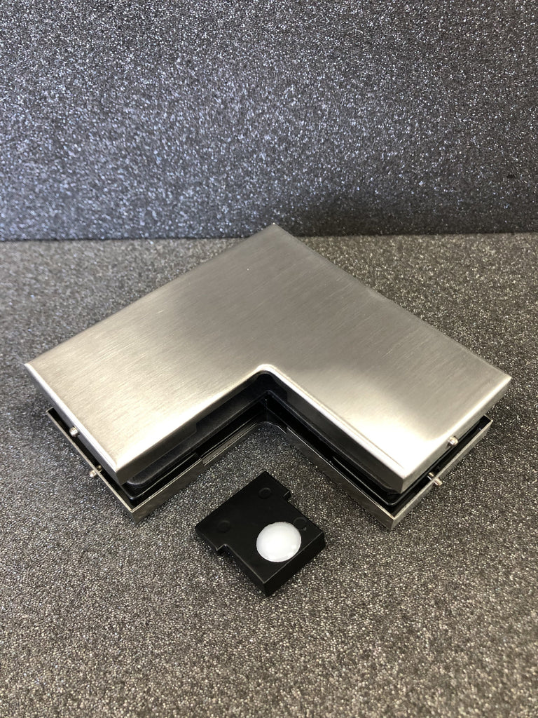 Over Panel Connector Optional Stop - Brush Stainless PT62 Style - QIC Ironmongery 