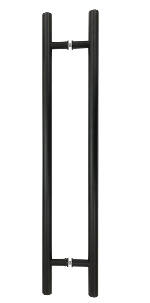 Stainless Door Pull Handles Pair H Style 900 mm x 32 mm "Matte Black" - QIC Ironmongery 