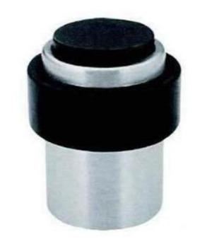 Glass Door Stop Rubber & Stainless Steel Floor Fitting - QIC Ironmongery 