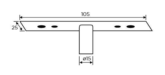 Glass Door Patch Fitting Set - Stainless Brushed - QIC Ironmongery 