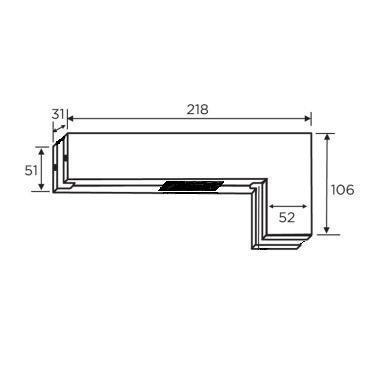 Top Over Patch Glass Door Strike Plate Stainless - QIC Ironmongery 