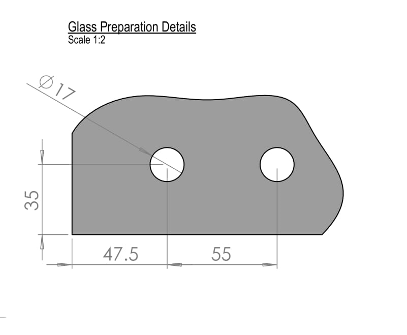 Stainless Top & Bottom Glass Door Off Set Pivot Hinge Set - QIC Ironmongery 