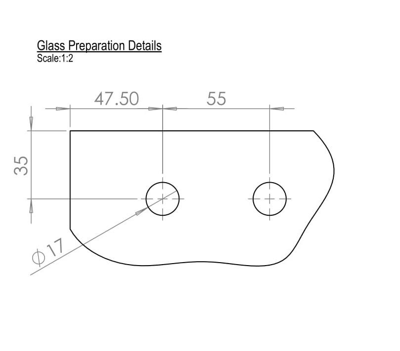 Stainless Top & Bottom Glass Door Off Set Pivot Hinge Set - QIC Ironmongery 