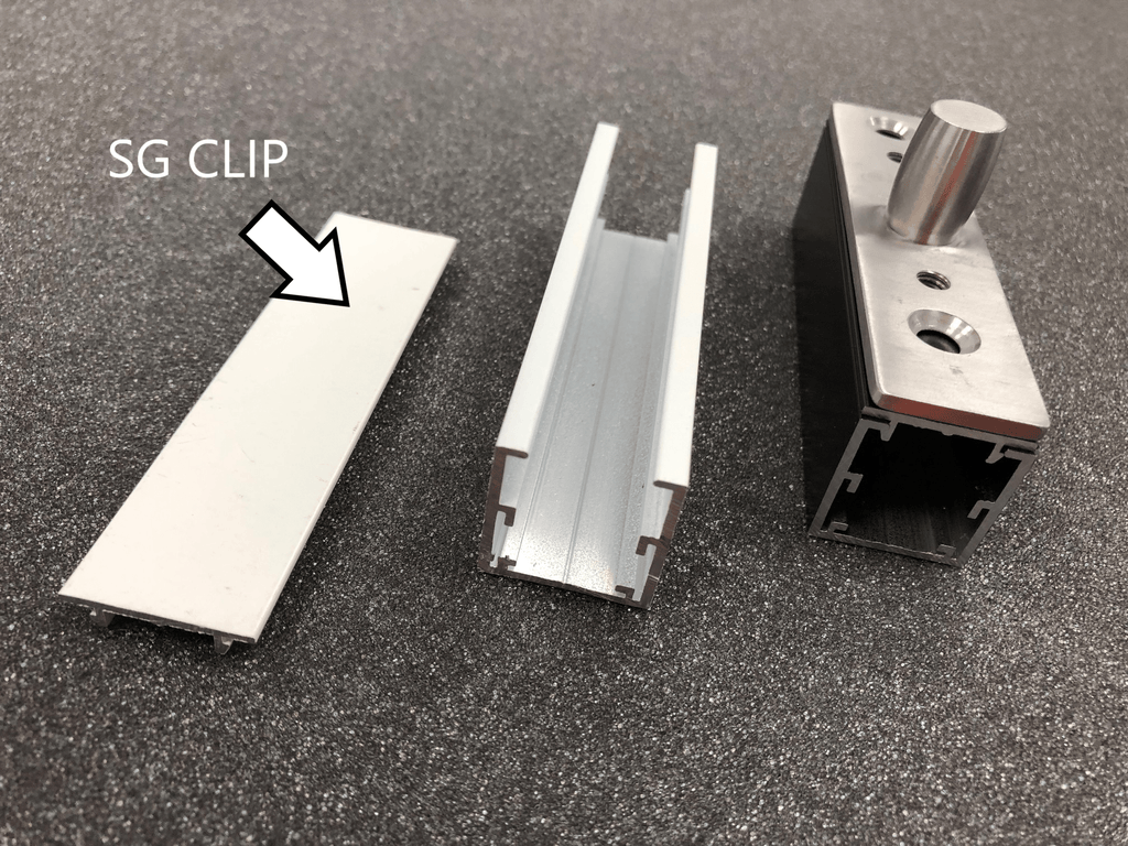 SG Aluminium Glazing Channel (Blanking Plate) 3000 mm - QIC Ironmongery 