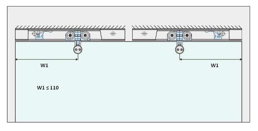 Aluminium Glass Door Sliding Rail Rollers - QIC Ironmongery 