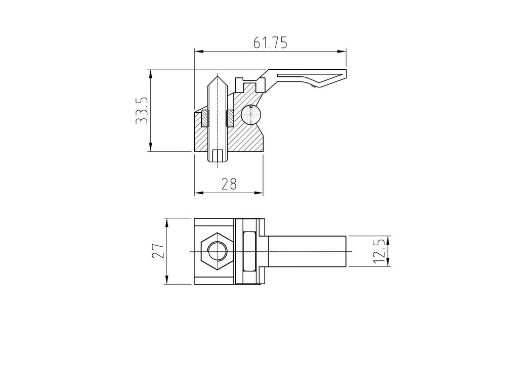 Aluminium Glass Door Sliding Rail Rollers - QIC Ironmongery 