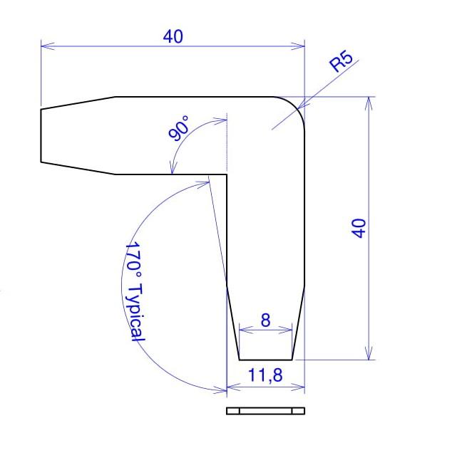 Partition Track Joining Cleats - QIC Ironmongery 