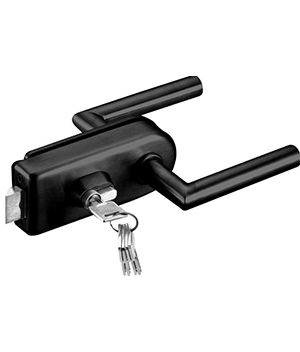 Black lever latch set. non-magnetic with key to key euro barrel