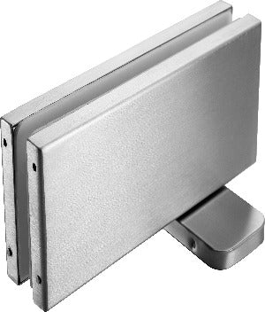 Stainless Glass Door Hydraulic Patch - QIC Ironmongery 