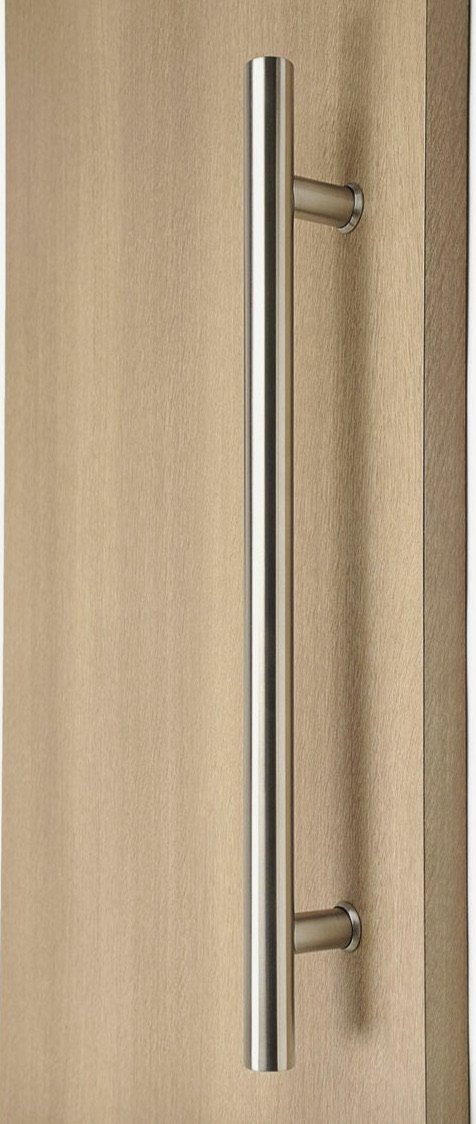 HONGYUN 60 Pull Door Handles Brushed Nickel,Solid Stainless Steel Pull  Push Door Handle,Fit for Glass Door Wooden Door,Modern Commercial Door  Handle