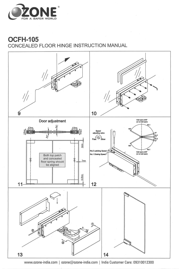 Stainless Glass Door Hydraulic Patch Heavy Duty - QIC Ironmongery 